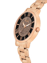 Sandy D Carter Metal Rose Gold Analogue Round Watches for Women_Sandy D Carter-156-BK