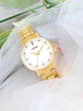 Sandy D Carter Metal Gold Analogue Round Watches for Women_Sandy D Carter-164-GD