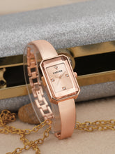 Sandy D Carter Metal Rose Gold Analogue Rectangular Watches for Women_Sandy D Carter-132-RG