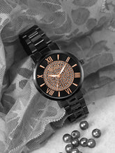 Sandy D Carter Metal Black Analogue Round Watches for Women_Sandy D Carter-161-BK