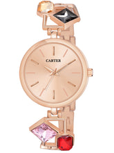 Sandy D Carter Metal Rose Gold Analogue Round Watches for Women_Sandy D Carter-128-RG
