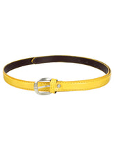 Sandy D Carter Women Yellow Synthetic Leather Waist Belt for Jeans & Formal Paint SDC-501-YL
