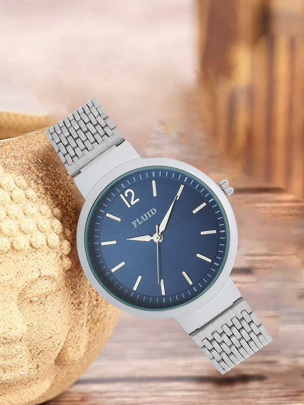 Fluid  Blue Round Stainless Steel Analog Watches for Women FL23-806L-BL01