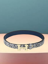 Sandy D Carter Women Black Synthetic Leather Waist Belt for Jeans & Formal Paint SDC-22-542-PTBK