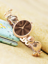 Sandy D Carter Metal Copper Analogue Round Watches for Women_Sandy D Carter-205-CP