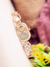 Sandy D Carter Metal Rose Gold Analogue Rectangular Watches for Women_Sandy D Carter-212-RG