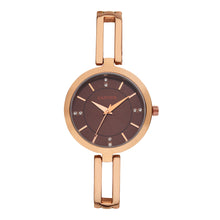 Sandy D Carter Metal Brown Analogue Round Watches for Women_HOBSD-Carter-38-BR