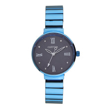 Sandy D Carter Metal Blue Analogue Round Watches for Women_SDC24-42-BL