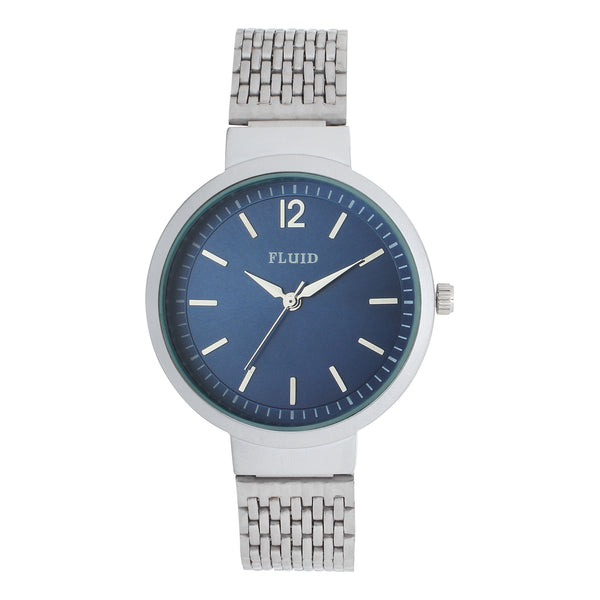Fluid  Blue Round Stainless Steel Analog Watches for Women FL23-806L-BL01