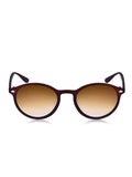 Prime Brown Round One Size Plastic UV Sunglasses-OL111BR