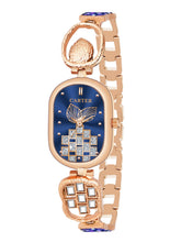 Sandy D Carter Metal Blue Analogue Rectangular Watches for Women_Sandy D Carter-214-BL