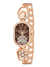 Sandy D Carter Metal Copper Analogue Rectangular Watches for Women_Sandy D Carter-211-CP