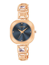 Sandy D Carter Metal Black Analogue Oval Watches for Women_Sandy D Carter-227-BK