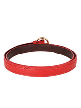 Sandy D Carter Women Red Synthetic Leather Waist Belt for Jeans & Formal Paint SDC-22-528-RD