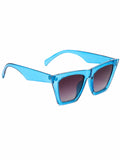 Prime Blue Rectangle One Size Plastic UV Sunglasses-OL140BL