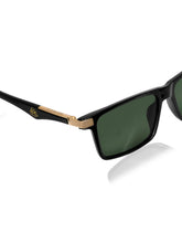 Celebrity Black Polycarbonate Frame With Black UV Protected Lens Browline Sunglasses for Unisex_LH010-BK