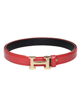 Sandy D Carter Women Red Synthetic Leather Waist Belt for Jeans & Formal Paint SDC-22-535-RD