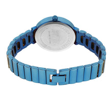 Sandy D Carter Metal Blue Analogue Round Watches for Women_SDC24-42-BL