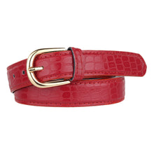 Sandy D Carter Women Red Artificial Leather Waist Belt for Jeans & Formal Paint SDC-030-RD
