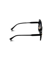 Celebrity Black Polycarbonate Frame With Grey UV Protected Lens Oversized Sunglasses for Women_6948-BK
