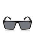 Prime Grey Oversized One Size Plastic UV Sunglasses-OL109GY