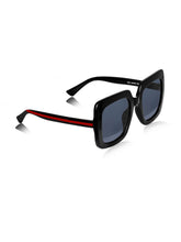 Celebrity Black Polycarbonate Frame With Black UV Protected Lens Oversized Sunglasses for Women_6921-BK