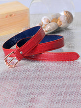 Sandy D Carter Women Red Artificial Leather Waist Belt for Jeans & Formal Paint SDC-031-RD