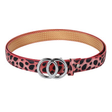 Sandy D Carter Women Red Synthetic Leather Waist Belt for Jeans & Formal Paint SDC-21-505-RD
