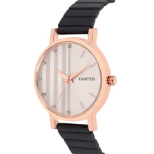 Sandy D Carter Metal Rose Gold Analogue Round Watches for Women_SDC24-59-RG-CM