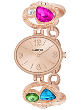 Sandy D Carter Metal Rose Gold Analogue Oval Watches for Women_Sandy D Carter-129-RG