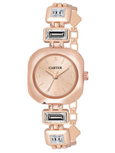 Sandy D Carter Metal Rose Gold Analogue Square Watches for Women_Sandy D Carter-133-RG