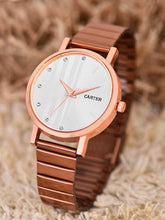 Sandy D Carter Metal Rose Gold Analogue Round Watches for Women_Sandy D Carter-80-RG-WH