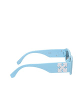 Celebrity Full Rim Blue Plastic Frame With Black UV Protected Lens Wayfarer Sunglasses for Men & Women_8216-4