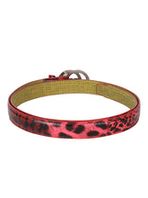 Sandy D Carter Women Red Synthetic Leather Waist Belt for Jeans & Formal Paint SDC-22-527-RD2