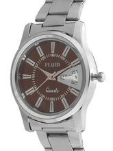 Fluid  Brown Round Stainless Steel Analog Watches for Women FLWatch24-758L-BR01