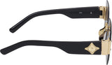 Prime Blue Square One Size Plastic UV Sunglasses-OL147BL