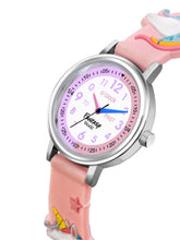 Fantasy World Brown 3D Print Rubber Strap Time Teacher Analog Watch Boys & Girls FW-25-SL-08