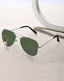 Prime Green Aviator One Size Metal UV Sunglasses-OL155GR