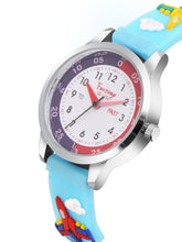 Fantasy World Blue 3D Print Rubber Strap Time Teacher Analog Watch Boys & Girls FW-25-SL-16