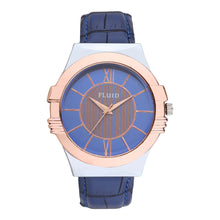 FLUID Blue Leather Strap Watches For Men FLWatch23-021-BL01