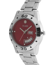 Fluid  Red Round Stainless Steel Analog Watches for Women FLWatch24-755L-RD01