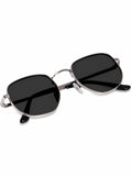 Elite Collection Black  Geometric One Size Metal Adult-Unisex UV Sunglasses-EC306BK