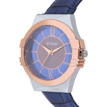 FLUID Blue Leather Strap Watches For Men FLWatch23-021-BL01