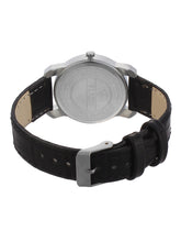 Fluid  Black Round Leather Strap Analog Watches for Women FLWatch24-746L-BK01