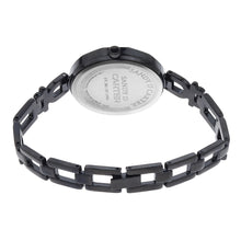 Sandy D Carter Metal Black Analogue Round Watches for Women_SDC24-18-BK