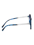 Prime Blue Round One Size Plastic UV Sunglasses-OL120BL