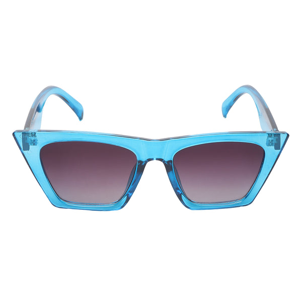 Celebrity Full Rim Blue Plastic Frame With Grey UV Protected Lens Wayfarer Sunglasses for Men & Women_08-BL