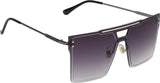 Prime Blue Rectangle One Size Plastic UV Sunglasses-OL148BL
