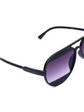 Prime Black Aviator One Size Plastic UV Sunglasses-OL123BK