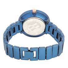 Fluid  Blue Round Metal Strap Analog Watches for Women FLWatch23-004-BL01